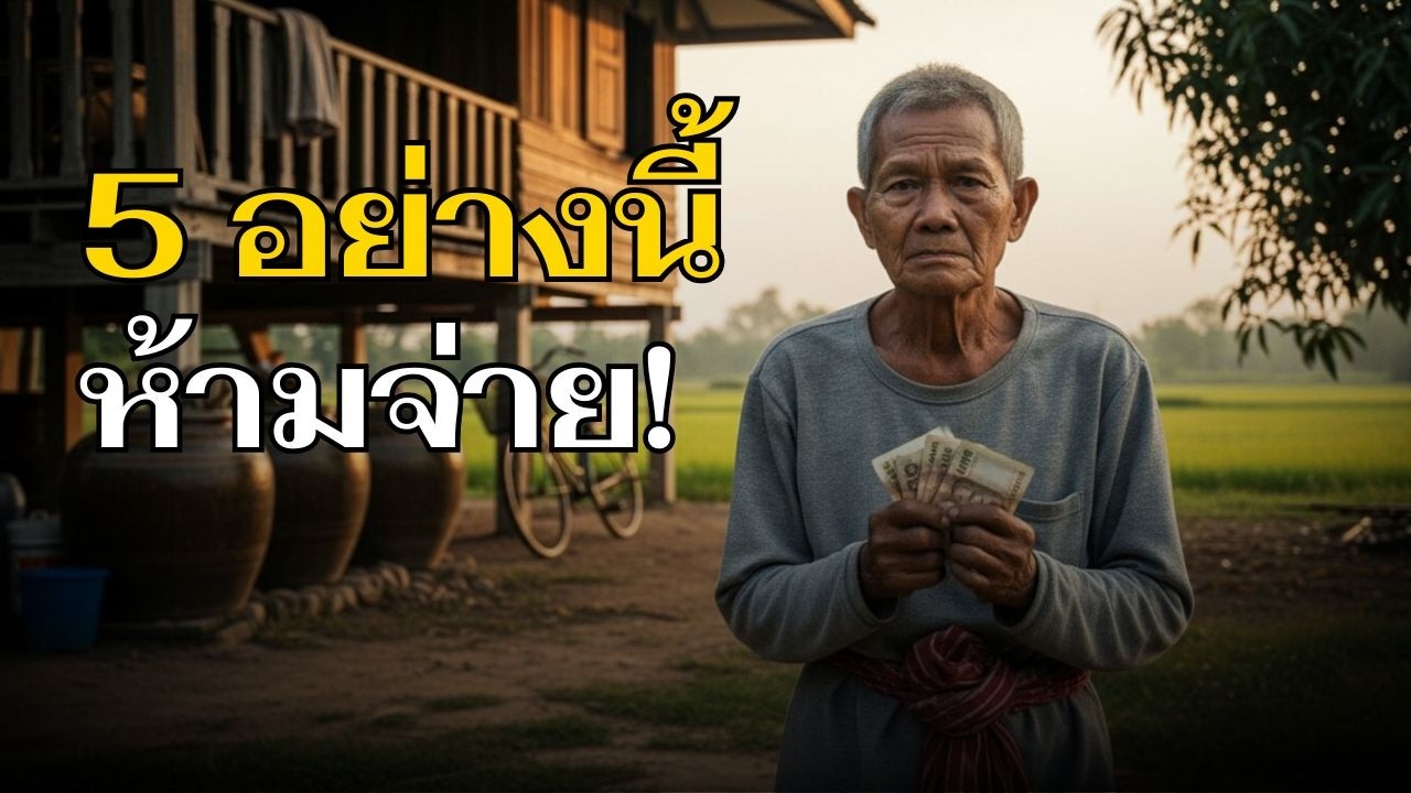 5 สิ่งที่คนวัยเกษียณห้ามควักเงินจ่ายเด็ดขาด ถ้าไม่อยากลำบากในบั้นปลาย