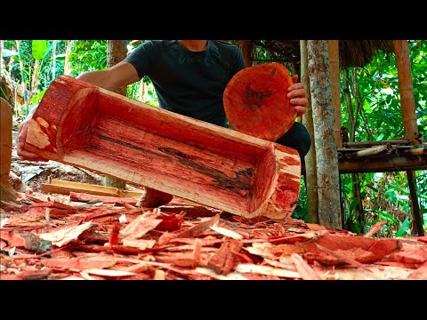 Making Pig Troughs And Cutting Boards From A Very Beautiful Plant, Building Life, Episode 21