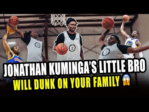 Flory Kuminga will dunk on your family 😱 Jonathan Kuminga's little bro is the top 8th grader!