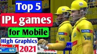 Top 5 Best IPL Cricket Games🔥| Mobile | 2021 | Top Cricket Games in Mobile | IPL 2021 | ❌RC 21 WCC 3 screenshot 1