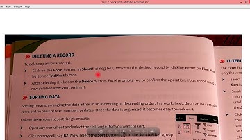 COMPUTER - CLASS - 7 , EXCEL AS DATABASE CHAP- 2( 11 TH PART) BY SANJAY SHARMA