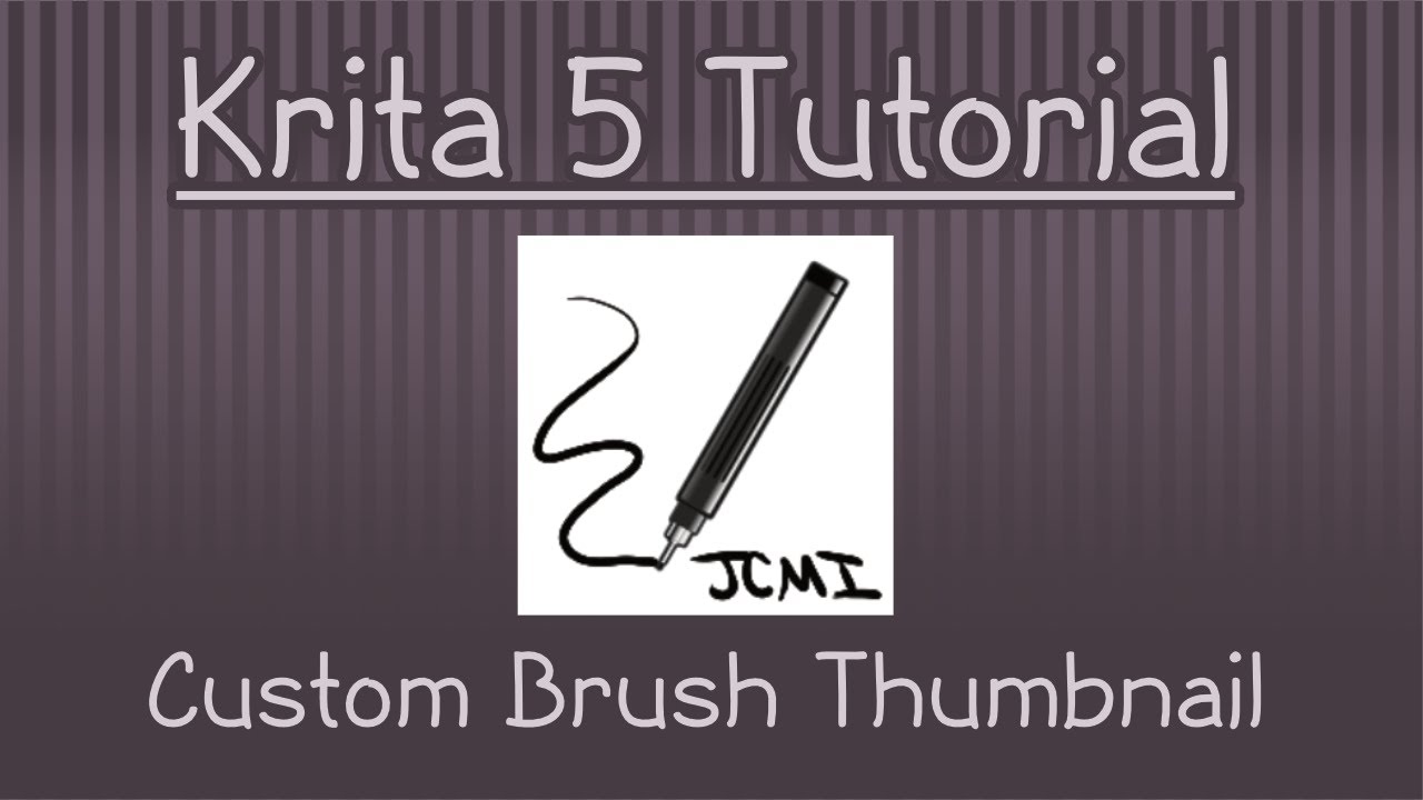 Krita 5 Tutorial Create a Custom Thumbnail for Your Custom Brush