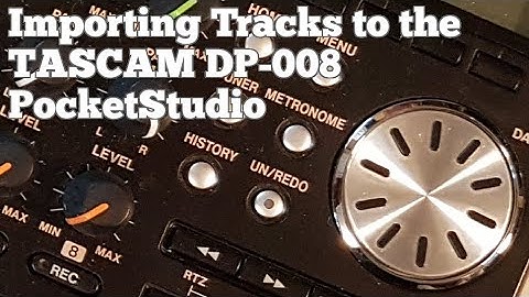 Importing Tracks to the Tascam DP-008 PocketStudio