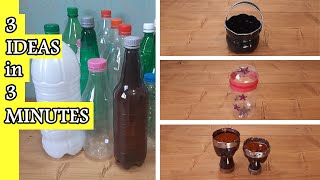Don't Throw Away The Plastic Bottles! Easy DIY with Me _part 1