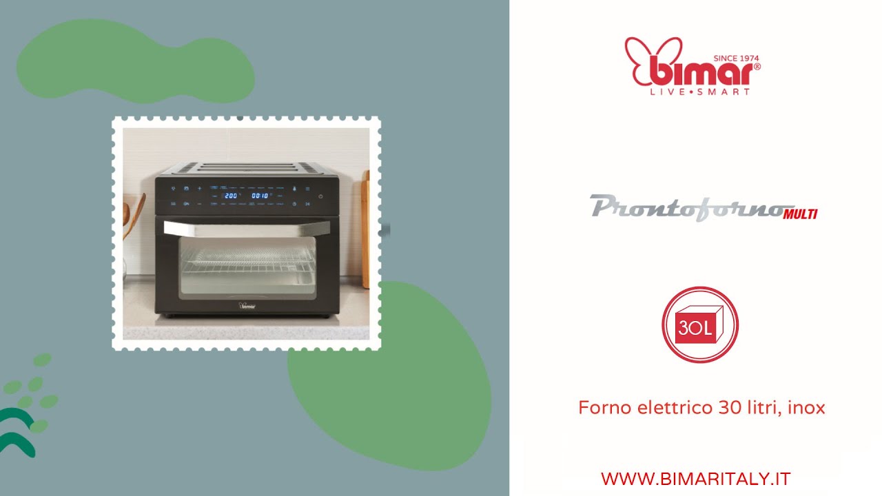 Friggitrice Ad Aria Bimar 30L Acciaio Inox - Forno Elettrico Digitale Con 18 Programmi - Foto 11