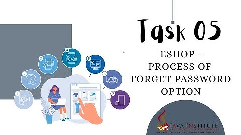 Programming the Forgot Password option of a Sign in page | Java Institute 