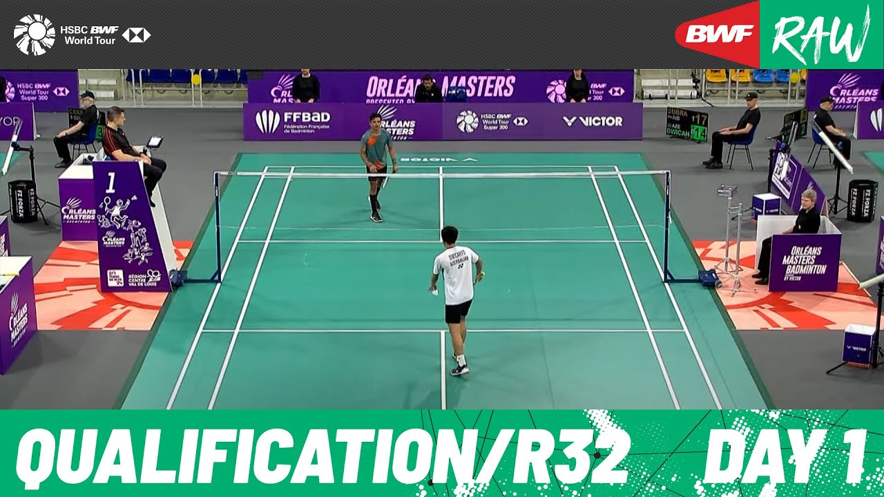 Orléans Masters Badminton 2023 Day 1 Court 1 Qualification/Round of 32