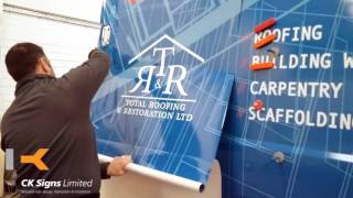Total Roofing Van Wrap