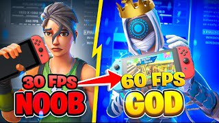 *BEST* Nintendo Switch Settings For FAST EDITS & 60FPS (Fortnite Tutorial)