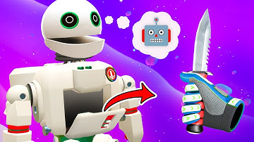 Stopping ROBOTS From Smuggling KNIVES Into the City! - Border Bots VR