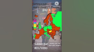 Getting a sub from every European country day 4 #subscribe #viral #europe