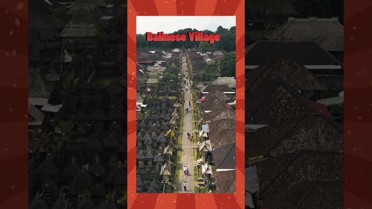 Beautiful Atmosphere In a Balinese Village