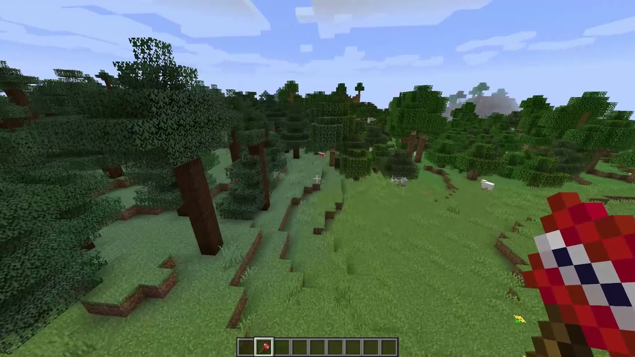 TNT stick - A demonstration of a tnt stick (command block creation) in Minecraft