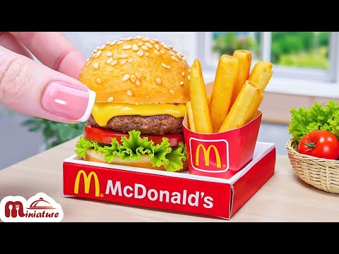 So Delicious Mini McDonald S Big Mac Burger Recipe ASMR Cooking Mini Food