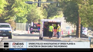 Man hospitalized after crash in Sparks