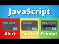 How to do JavaScript Popups (alert, confirm, prompt examples)