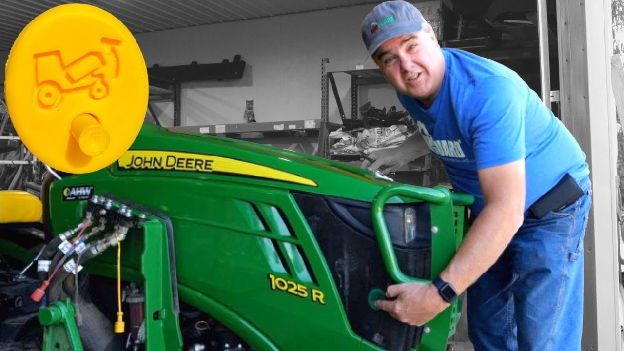 FIX this STINKIN Hood Release! John Deere 1, 2, 3 and 4 Series Compact Tractors!