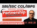 Partnership questions for ibps rrb posbi posscrailway  amar sir