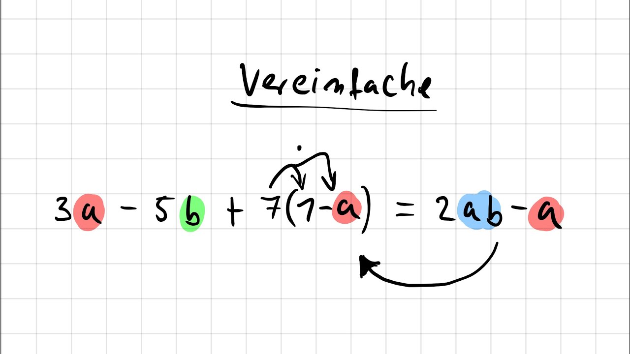 Grundlagen Mathe: Vereinfachen - YouTube