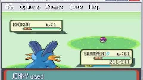 Pokemon Ruby-Capture a shiny lvl1 Raikou