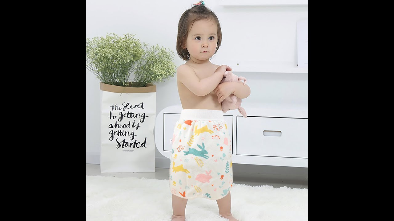 MooMoo Baby Reusable Waterproof Diaper Skirt for Night Wetters Potty