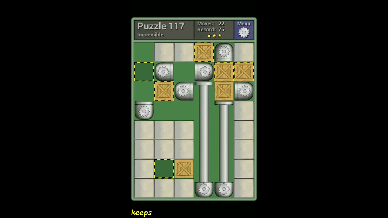 Pushing Machine (Impossible) Level Puzzle 117 - Perfect Solution