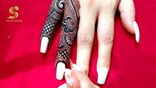 Stylish Finger Back Hand Mehndi design/Pakistani Mehendi Design 2024