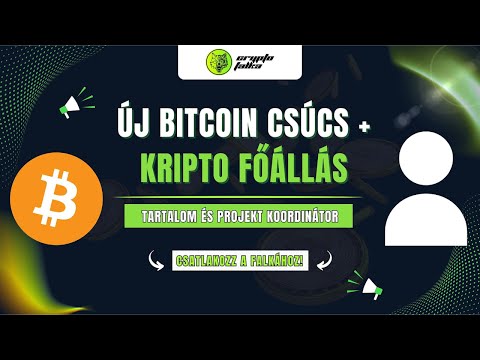 Bitcoin új csúcson – mi pedig főállású kriptós kollégát keresünk a FALKÁBA