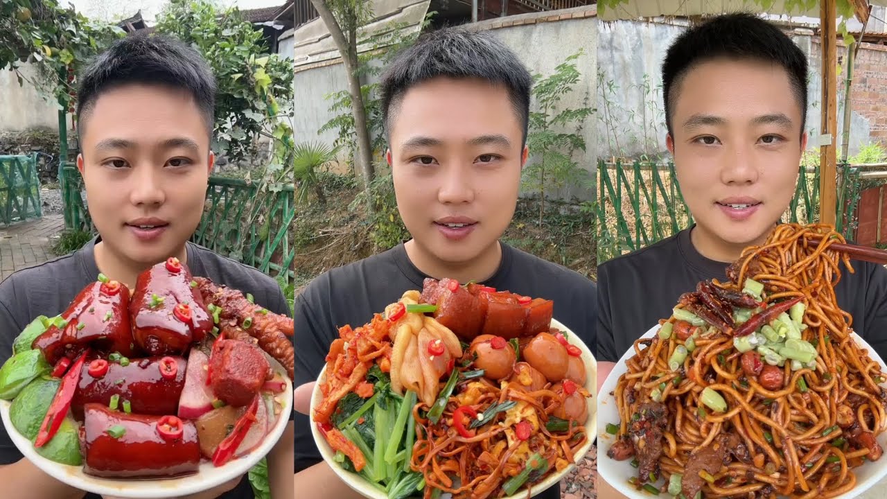 Yummy #39 Eat Meat 🍖🥓🫑🌶️🦑🍲, chicken 🍗🍗, Shrimp 🦐🦐.. 