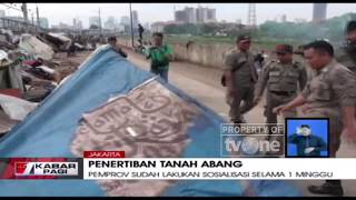 Satpol Pp Bongkar Ratusan Gubuk Liar Di Tanah Abang
