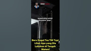 Thumbnail of "Declared Failed to Enter the TNI... That Night He Immediately Practiced Pull Ups Alone! #tniad #tni