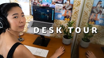 My Minimal Desk Setup | simple, cozy, + productive