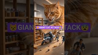 🐱Mini Humans Vs Giant Cat😱 |Funny Shorts| #shorts