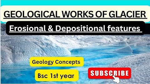 Geological Work of Glaciers🏔️ | Complete Erosional & Depositional Landforms Explained