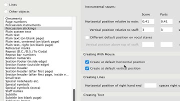 Percussion Stickings in Sibelius Ultimate