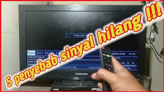 SINYAL TV DIGITAL TIBA TIBA HILANG ??INI PENYEBAB DAN CARA MENGATASINYA ‼️