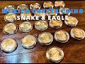 Mexico snake and eagle copper coins