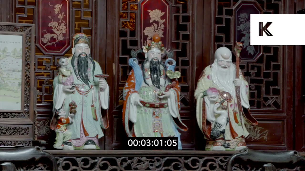 2010s Beijing, Three Wise Men Statuette, Chinese Figurines
