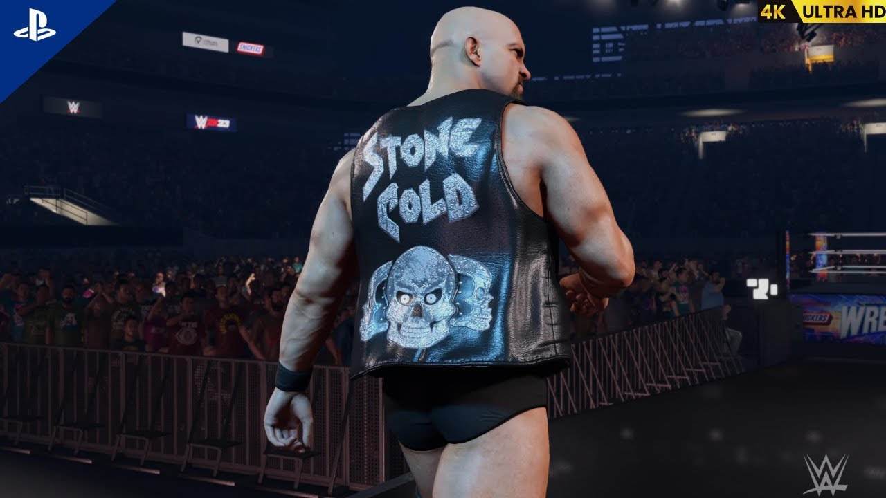 WWE STONE COLD STEVE AUSTIN WWE 2K23 PS5 4K HDR ULTRA HD #ps5 #goldberg ...