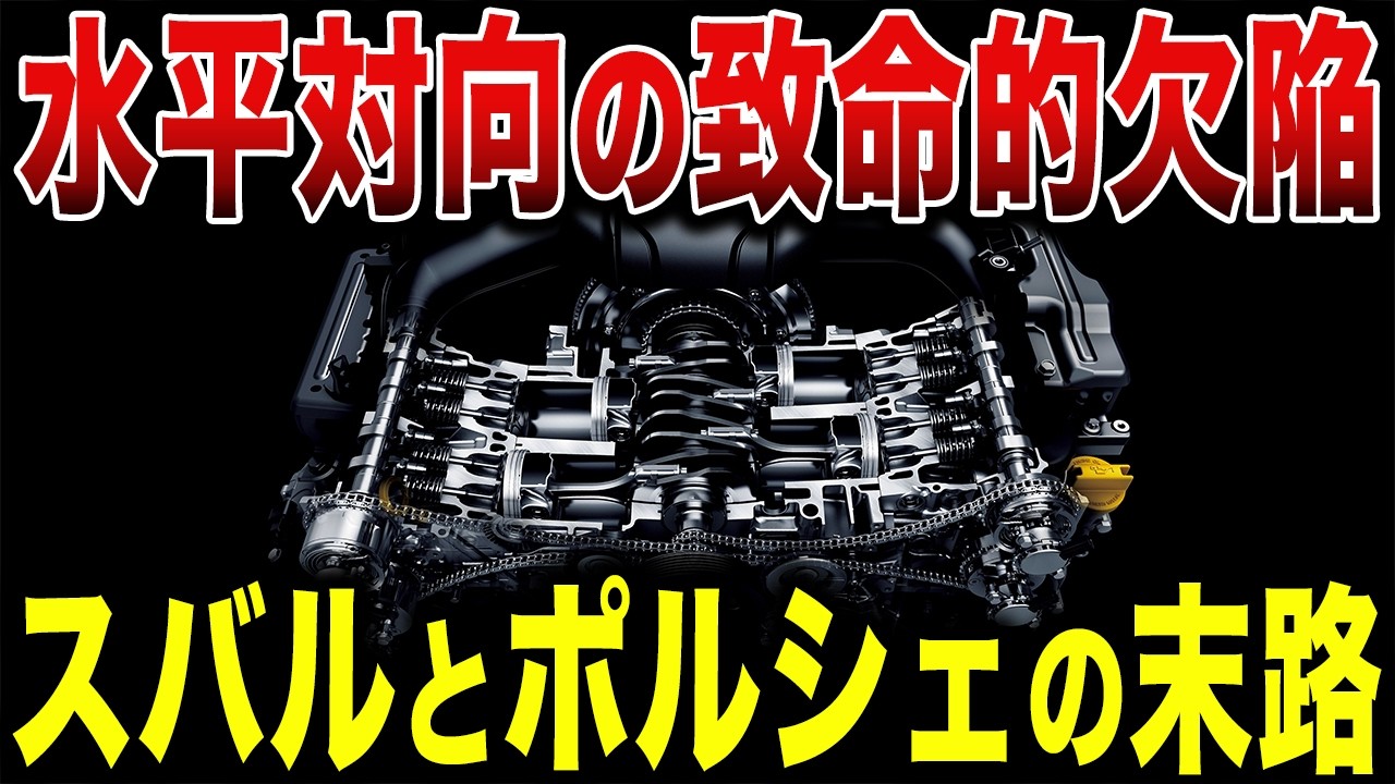 【絶滅寸前】スバルとポルシェしか使わない「変態エンジン」を徹底解説