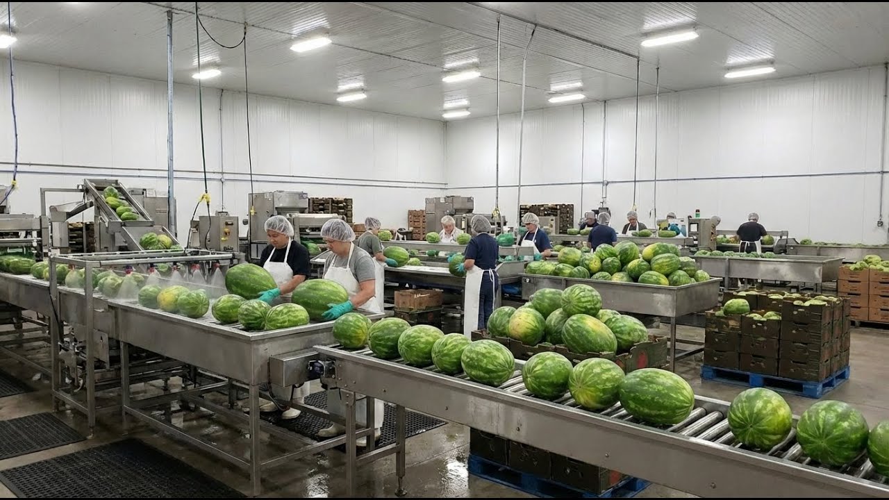 The cultivation process and production chain of watermelon crops