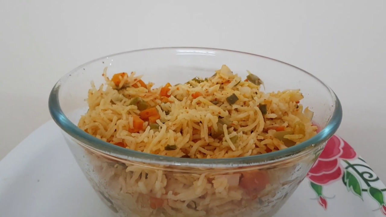 CHILLI GARLIC RICE : TIFFEN BOX RECIPE - YouTube