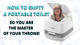 HOW TO EMPTY A PORTABLE TOILET    THIS MAY BE THE BEST SOLUTION FOR YOUR CAMPING NEEDS