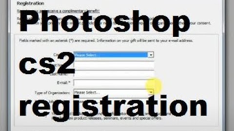 Photoshop cs2 registration screen Deactivation   YouTube