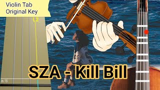 SZA - Kill Bill Violin Tab Resimi