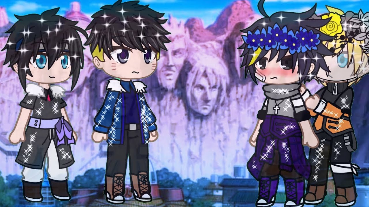 los hijos de sasunaru viajan al pasado ( gacha) #sasunaru
