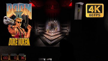 DN3DooM [Duke Nukem3D in Doom II] - Honte Remastered Experimental - Map1: Entryway (2023) | 4K/60