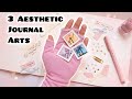 3 Aesthetic Journal Arts ✨ | Cute Mini Scenery Ideas 😍
