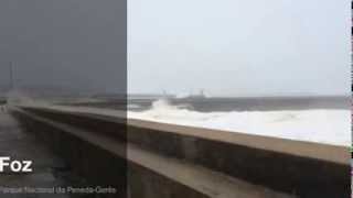 Ondas varrem vários carros e ferem quatro pessoas na Foz do Porto