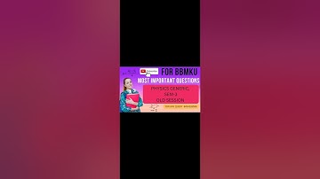 Physics generic important question for sem-3 bbmku#youtuber #youtubevideo